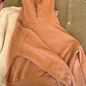 Forever 21 blush cropped hoodie
